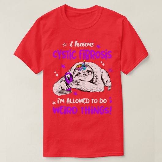 嚢胞性線維症を薄く出来風変わりる Tシャツ (デザイン正面)