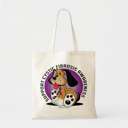 嚢胞性線維症犬 トートバッグ (正面)