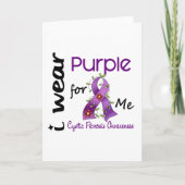 嚢胞性線維症私は私のための紫色を43身に着けています カード (正面)
