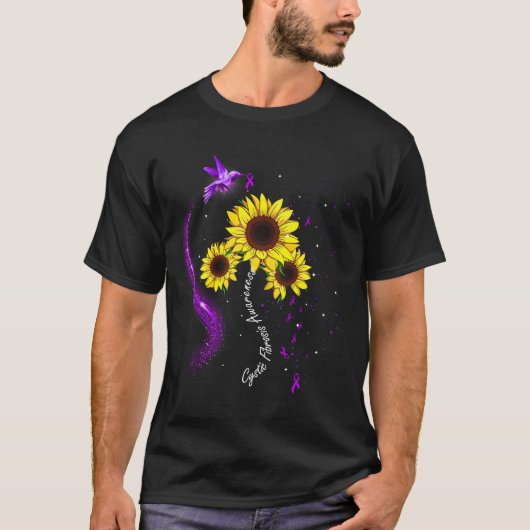 嚢胞性線維症認識度ハミングバード Tシャツ (正面)