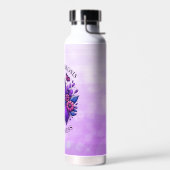 嚢胞性線維症認識度リボン ウォーターボトル (左面)