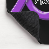 嚢胞性線維症認識度リボン マウスパッド (コーナー)