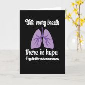 嚢胞性線維症認識度嚢胞性線維症戦士 カード (黄色い花)