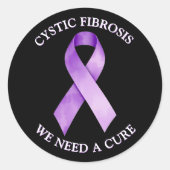 嚢胞性線維症認識度| 治療が必要だ ラウンドシール (正面)