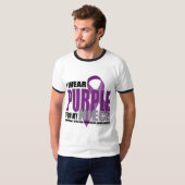 嚢胞性線維症: 姪のための紫色 Tシャツ (正面フル)