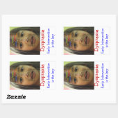 嚥下困難認識度 長方形シール (シート)