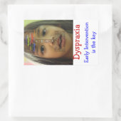 嚥下困難認識度 長方形シール (バッグ)