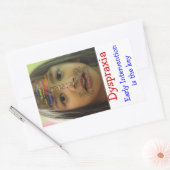 嚥下困難認識度 長方形シール (封筒)