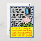 囚人が壁紙を必要としない ポストカード (正面/裏面)