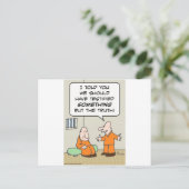 囚人の独房で真実を証言する ポストカード (スタンド正面)