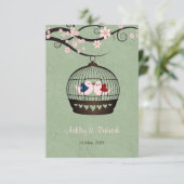 囚人オブラブ披露宴結婚式招待状 招待状 (スタンド正面)