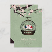 囚人オブラブ披露宴結婚式招待状 招待状 (正面/裏面)