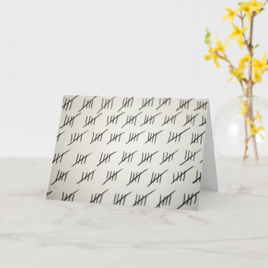 囚人カード – 日数 カード (黄色い花)