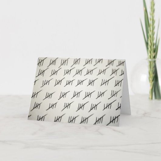 囚人カード – 日数 カード (正面)