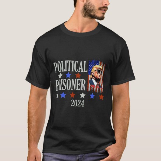 囚人トランプ2024 Tシャツ (正面)