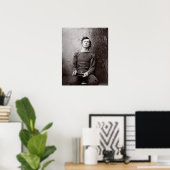 囚人ポートレート、1865年。ヴィンテージ写真 ポスター (ホームオフィス)