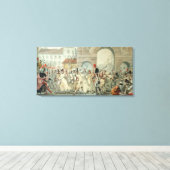 囚人ロシアのが大通りでパレード キャンバスプリント (インサイチュ (ウッドフロア))