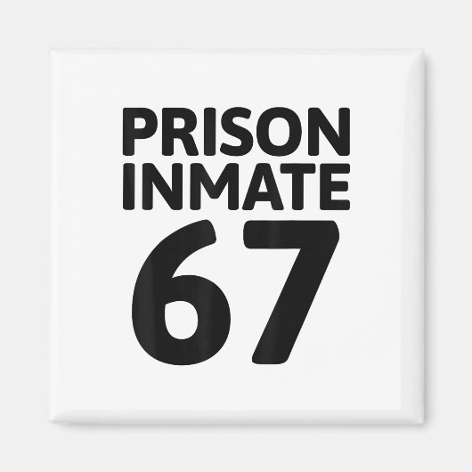 囚人67 ハロウィン メメ コスチューム 刑務所 マグネット (正面)