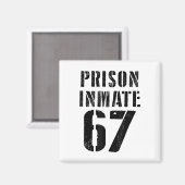 囚人67 ハロウィン メメ コスチューム 刑務所 マグネット (正面/裏面)