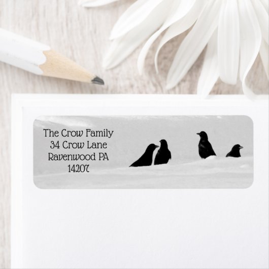 四つのカラス ラベル (インサイチュ)