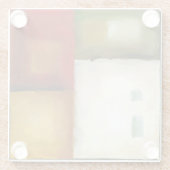 四つのカラフル長方形バイチャリカリアザリス ガラスコースター (裏面)