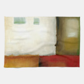 四つのカラフル長方形バイチャリカリアザリス キッチンタオル (横)