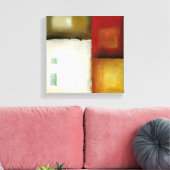 四つのカラフル長方形バイチャリカリアザリス キャンバスプリント (インサイチュ (リビング))