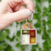 四つのカラフル長方形バイチャリカリアザリス キーホルダー (手)