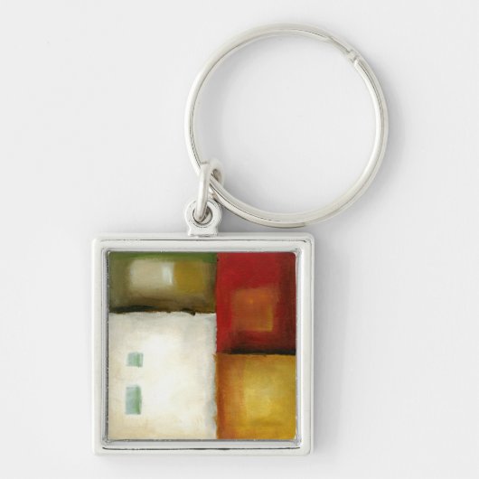 四つのカラフル長方形バイチャリカリアザリス キーホルダー (正面)