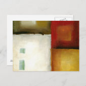 四つのカラフル長方形バイチャリカリアザリス ポストカード (正面/裏面)