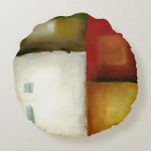 四つのカラフル長方形バイチャリカリアザリス ラウンドクッション (裏面)