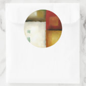 四つのカラフル長方形バイチャリカリアザリス ラウンドシール (バッグ)