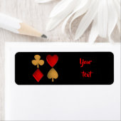 四つのスーツが ラベル (インサイチュ)