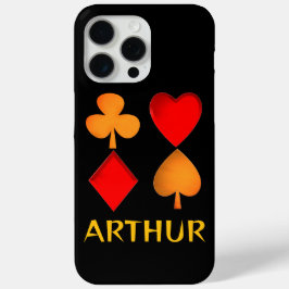 四つのスーツパーソナライズされた iPhone 15 PRO MAXケース