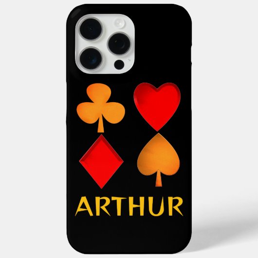 四つのスーツパーソナライズされた Case-Mate iPhoneケース (裏面)