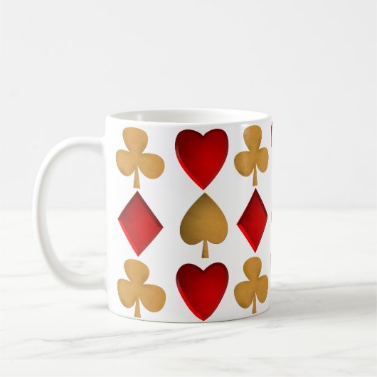 四つのスーツ コーヒーマグカップ (左)