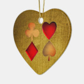 四つのスーツ セラミックオーナメント (左)