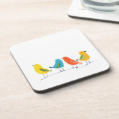 四つの羽違うの鳥が集まる コースター (左側)