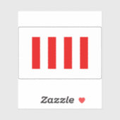 四つの自由統一された旗または国家名誉旗 シール (シート)