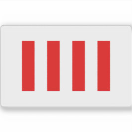 四つの自由統一された旗または国家名誉旗 シール