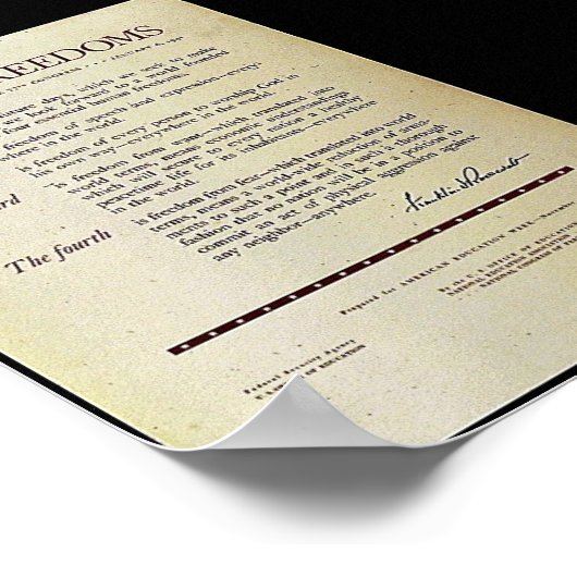 四つの自由 ポスター (角)