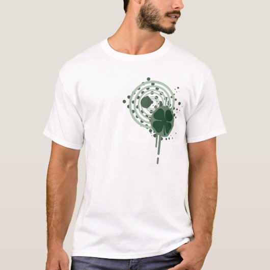 四つの葉クローバー。ハイプノバブル。 Tシャツ (正面)