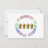 四つ子だ! 招待状 (正面)