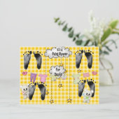 四つ子のための赤ちゃんシャワー 招待状 (スタンド正面)