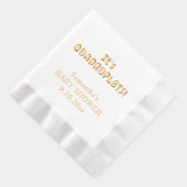 四つ子のシャワー 箔ナプキン (右)