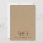 四つ子 シップ＆シー ワイン＆ビール お祝い 招待状 (裏面)