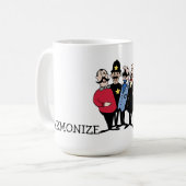 四つ組の調和 コーヒーマグカップ (正面左)