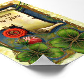 四つ葉のクローバーで新年 ポスター (角)