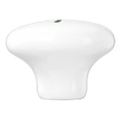 四つ葉のクローバーデザインの陶器取手 セラミックノブ (側面)