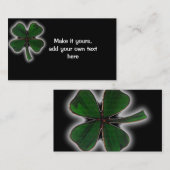 四つ葉のクローバー名刺 名刺 (正面/裏面)